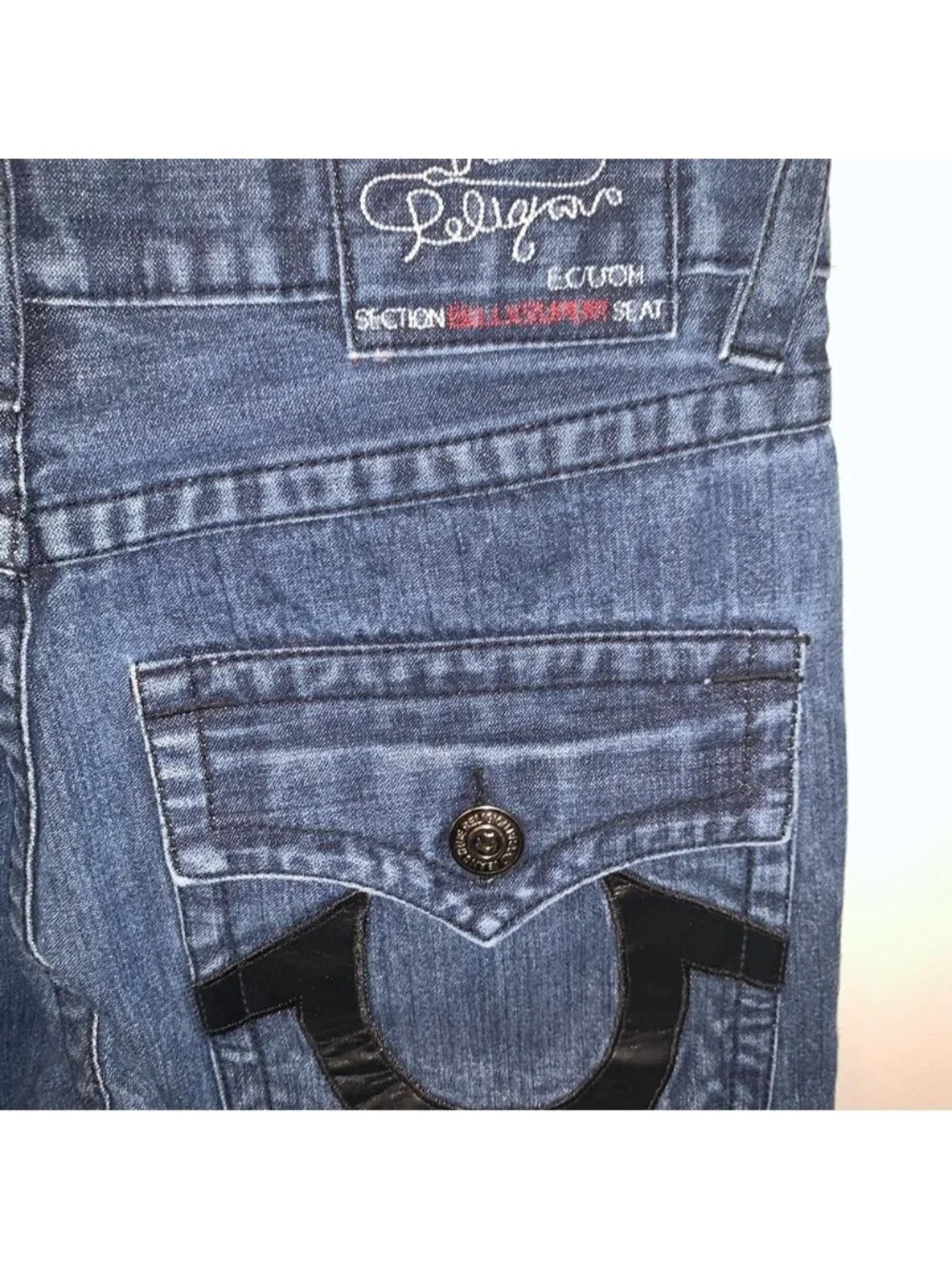 True Religion Blue Straight Jeans Classic Style 32